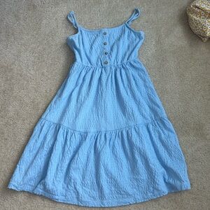 Roxy Sky Blue Button-Front Women’s Dress
